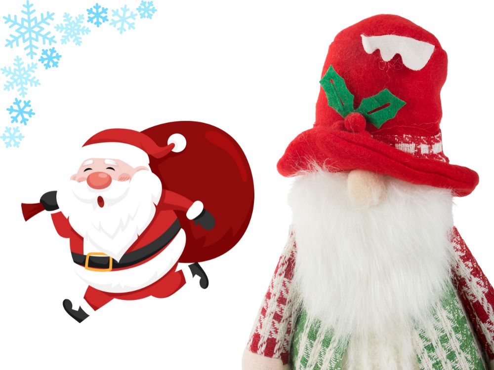 Christmas Tree Gnome with LED Light, 30 cm (3)