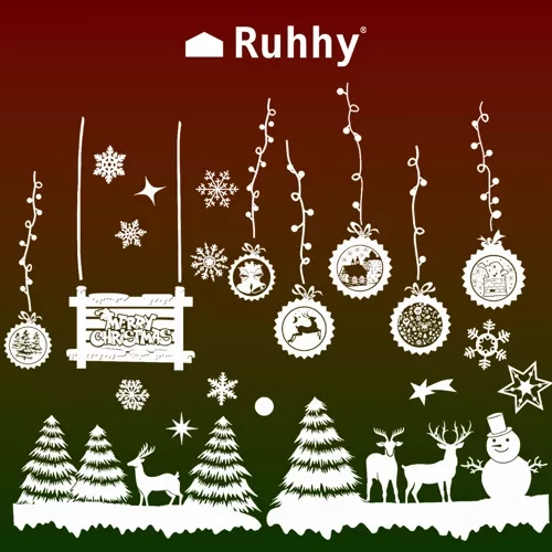 Christmas Window Cling Stickers Ruhhy 22253 (0)
