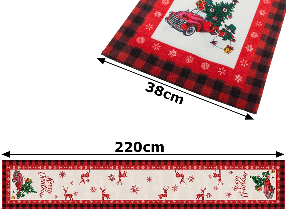 Christmas Table Runner, Tablecloth, 220x38 cm (2)