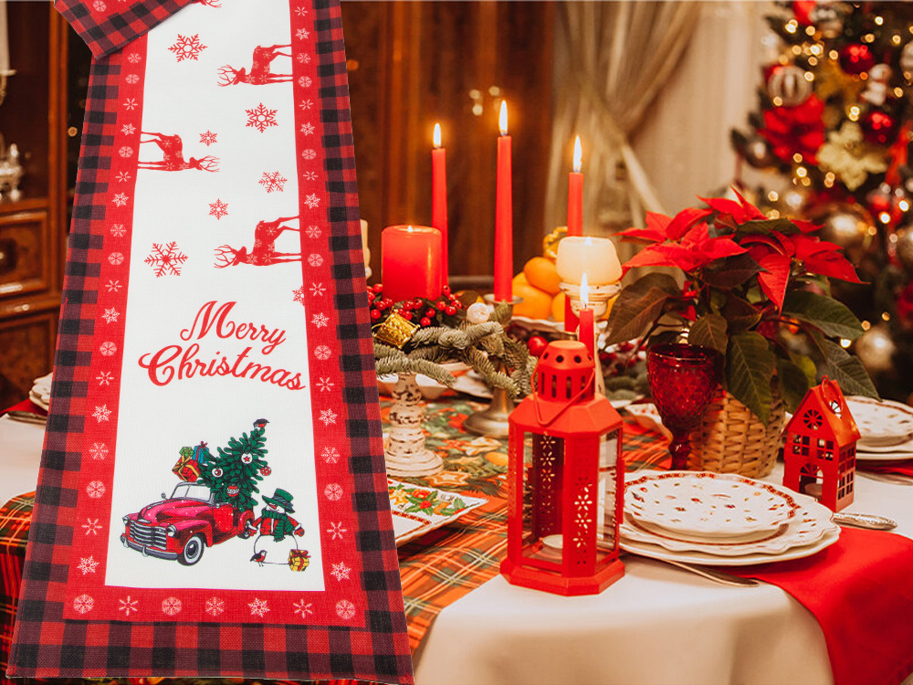 Christmas Table Runner, Tablecloth, 220x38 cm (3)