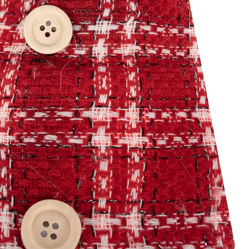 Ruhhy 22589 Christmas Bottle Cover with Hat, Red and Grey (2)