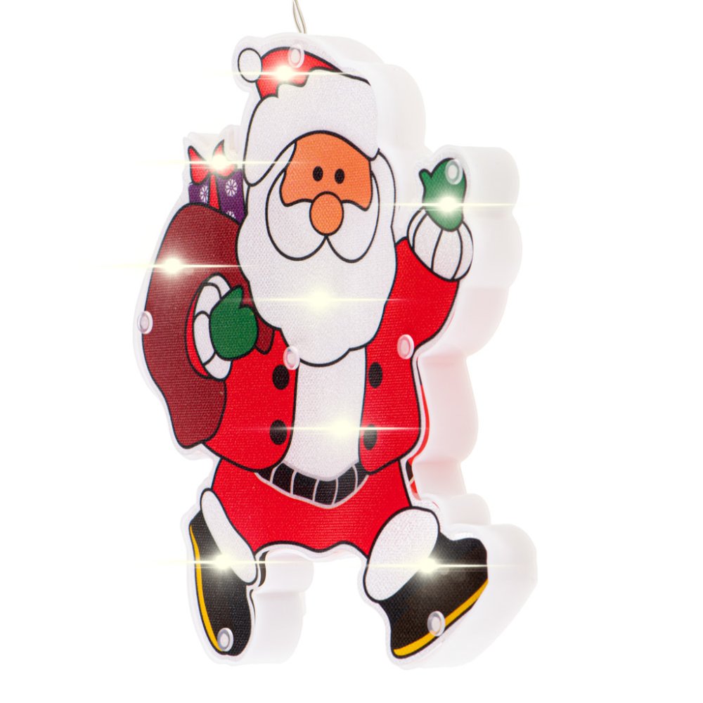 Wall Windows LED Light Christmas Decoration Santa Claus (1)