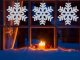Luminous window decoration snowflake LED 40cm star