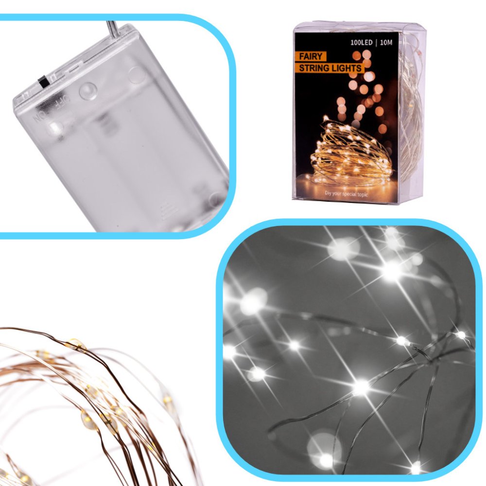 LED Christmas Fairy String Lights 5m, 50 LED, Cold White (2)