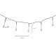Solar Powered Teardrop Garden String Lights 6.5m 30 LED, Warm White