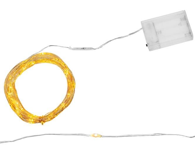 Battery Operated Christmas Lights Decorations 100 LED, Warm White (1)