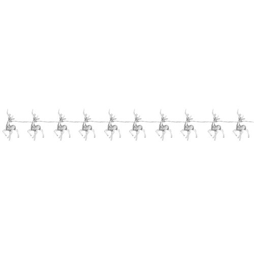Reindeer Christmas String Lights Ruhhy 24955, 10 LEDs, Warm White (2)