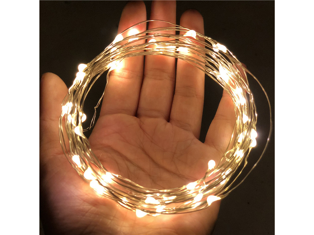 Christmas Curtain, String Wire Fairy Lights, 300 LED, 3x3 m, Warm White (3)
