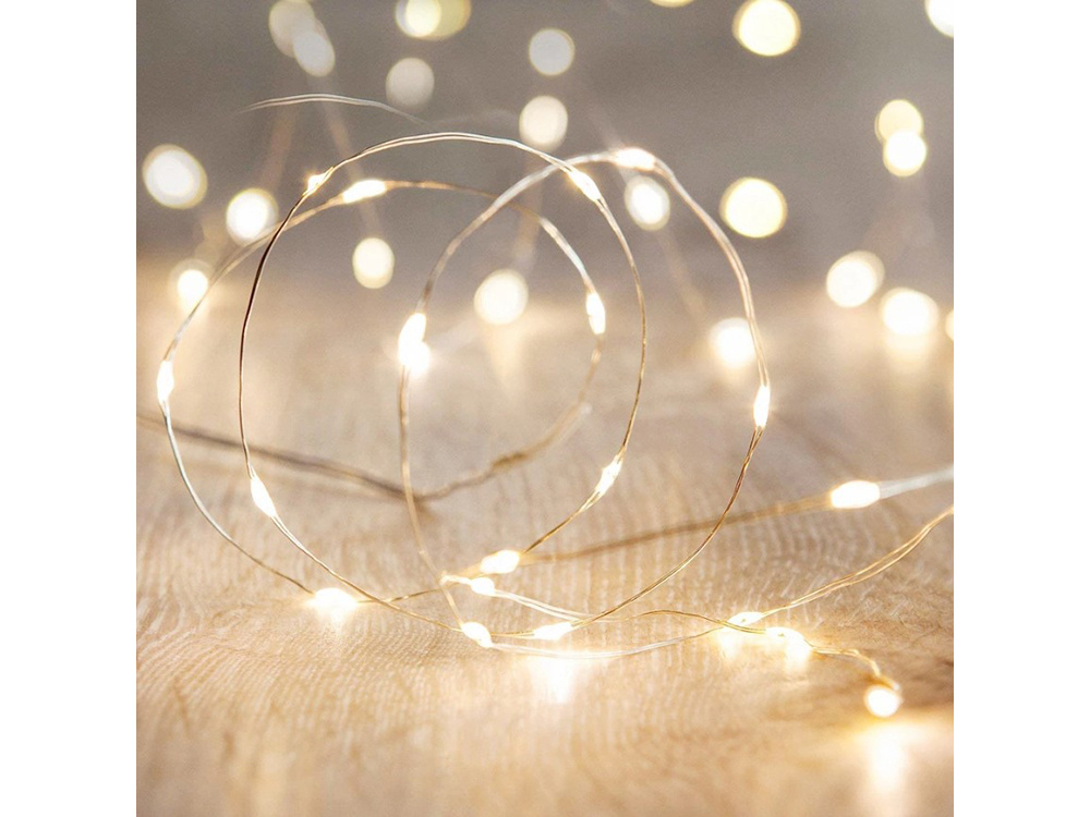 Christmas Curtain, String Wire Fairy Lights, 300 LED, 3x3 m, Warm White (6)
