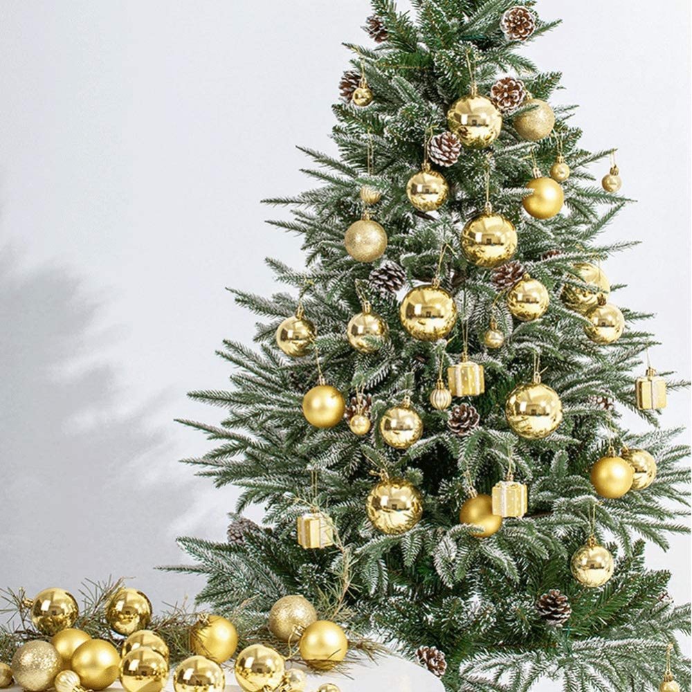 Set of Christmas Tree Decoration Balls 100 pcs, red (4)