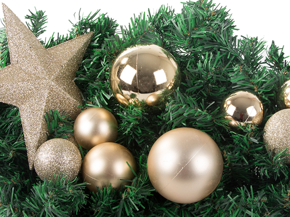 Christmas Tree Decoration, Gold Baubles, 33 pcs. (8)