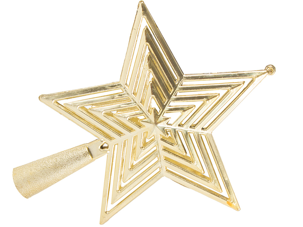 Christmas Tree Star, Gold Christmas Decoration (1)