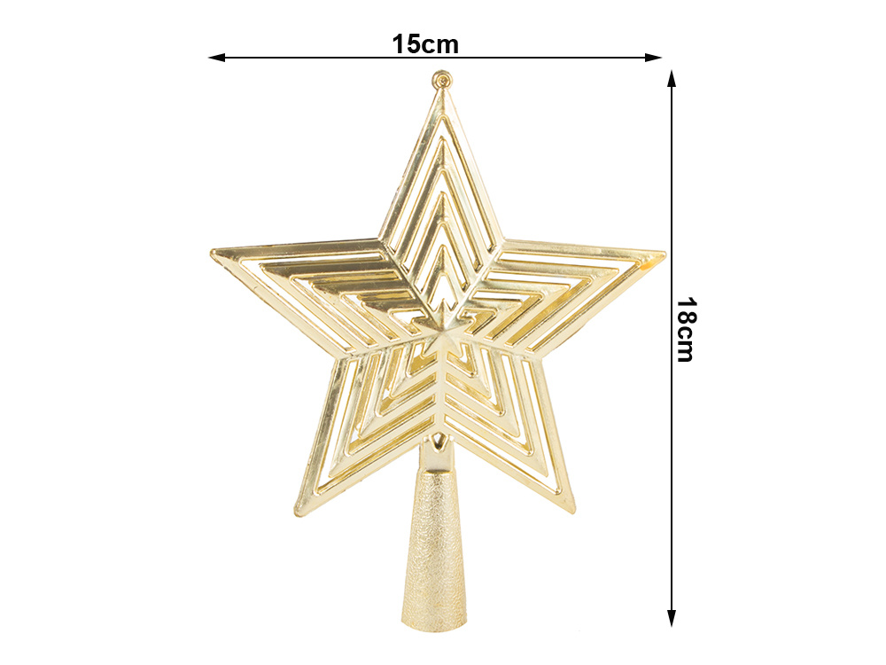 Christmas Tree Star, Gold Christmas Decoration (8)