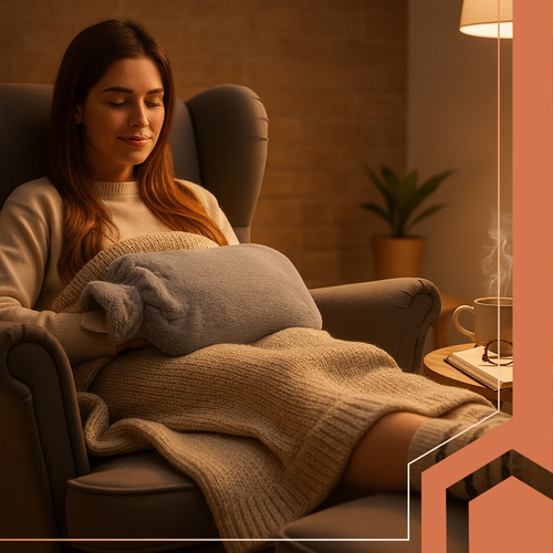 Ruhhy Rubber Hot Water Bottle with Plush Cover 3.5L 26384 (2)