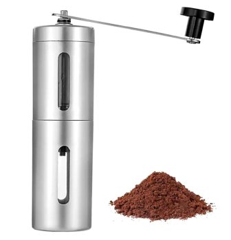 Steel Coffee Grinder, Silver