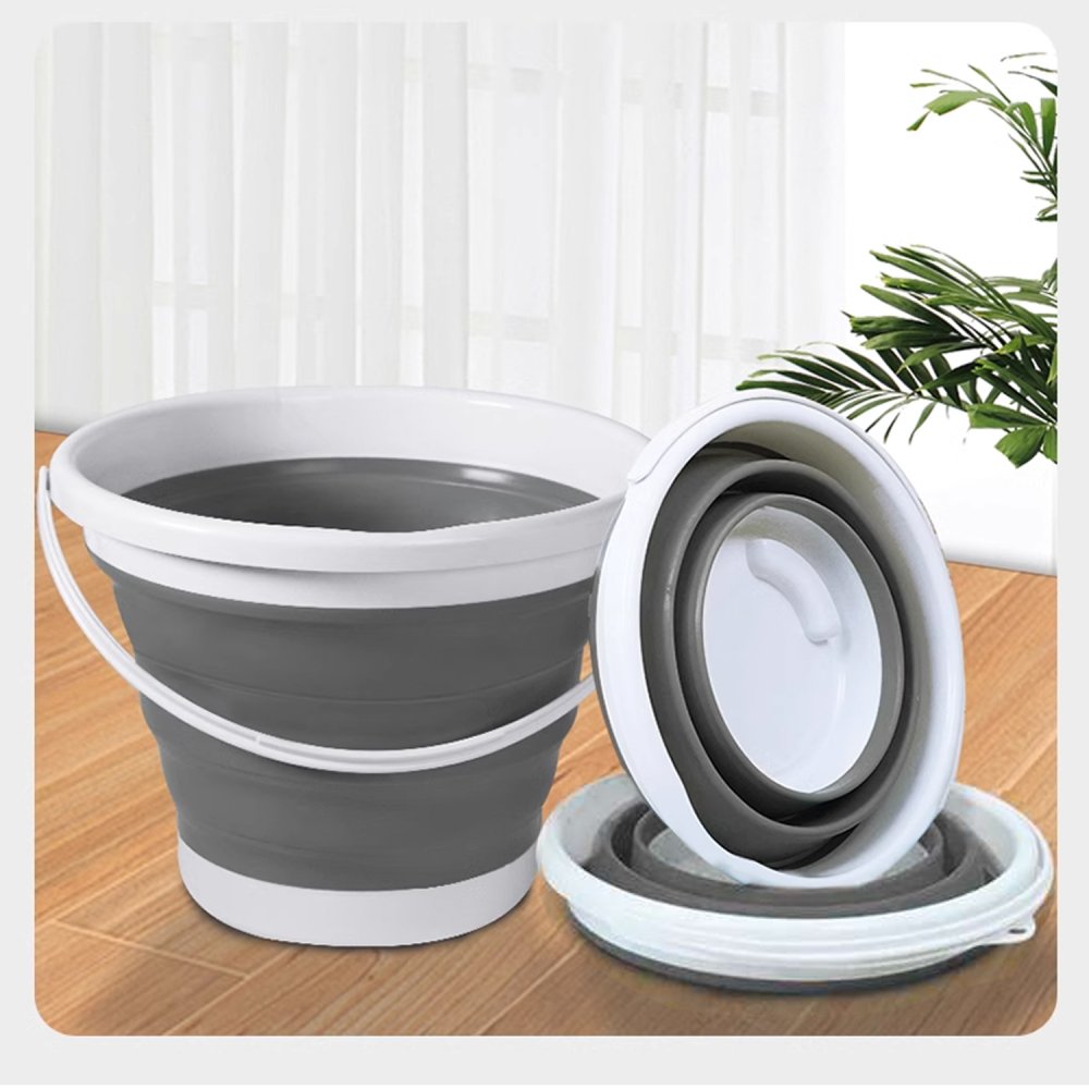 5L Collapsible Foldable Silicone Bucket with Handle (5)