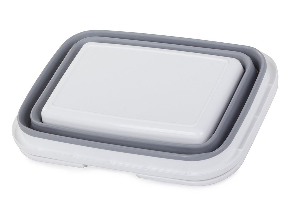 Silicone Folding Basket Bowl with Handles (2)