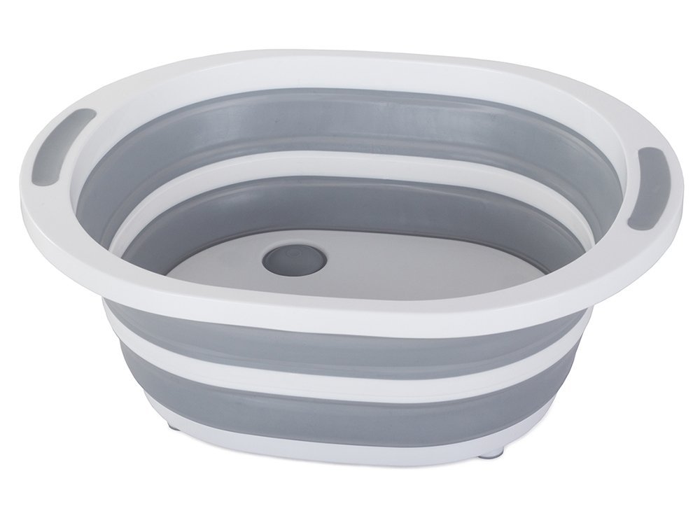 Silicone Folding Bowl with Drain (2)