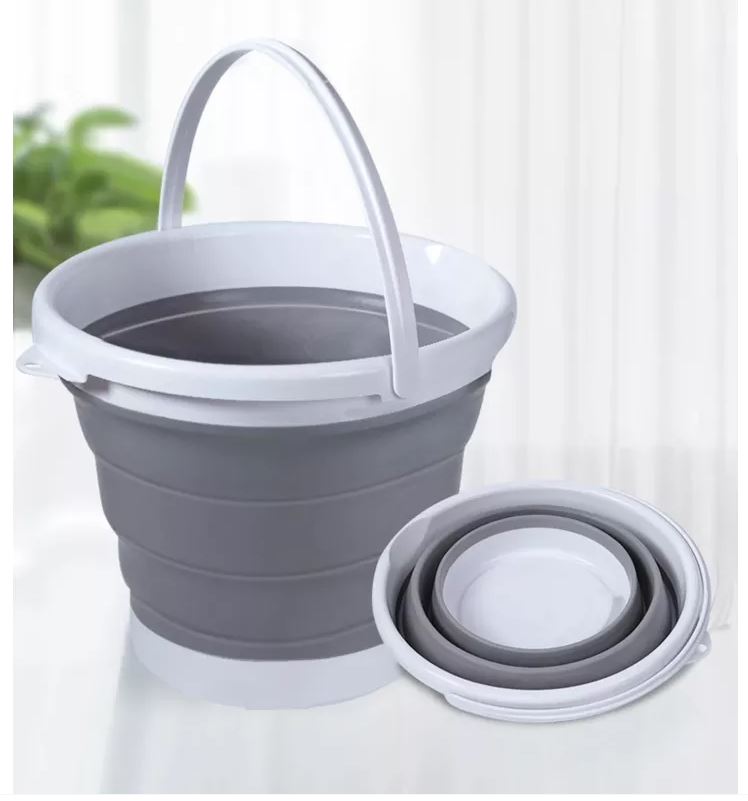 5L Collapsible Foldable Silicone Bucket with Handle (1)