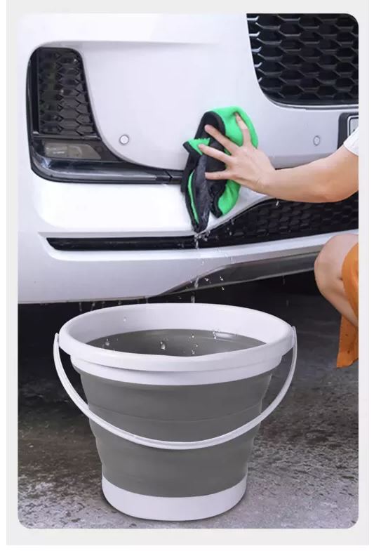 5L Collapsible Foldable Silicone Bucket with Handle (8)