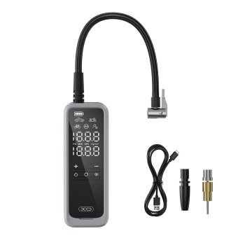 Portable Tire Inflator XO CZ018 Cordless Compressor 5000mAh, Black