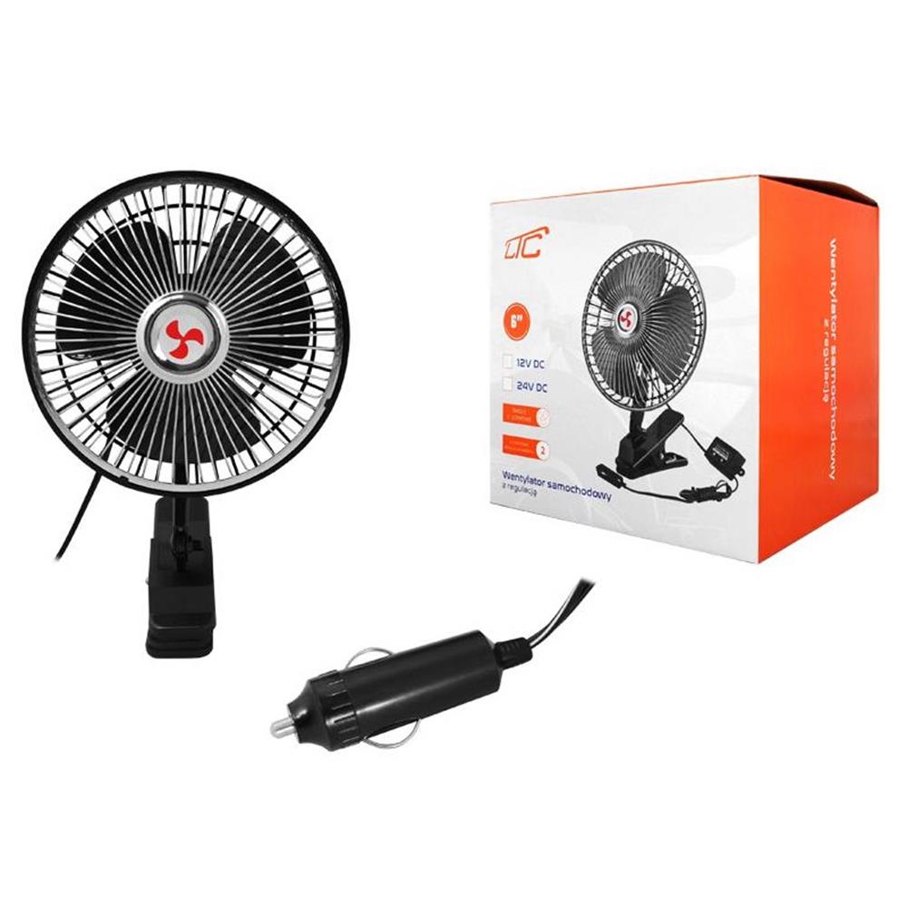 LTC Mini Auto Car Fan Conditioner 12V 6” with Regulation (1)