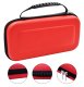 Large Nintendo Switch console case with accessory compartments, red