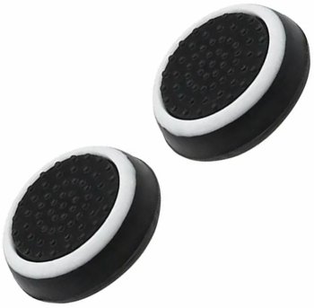 White and black analogue pad overlays