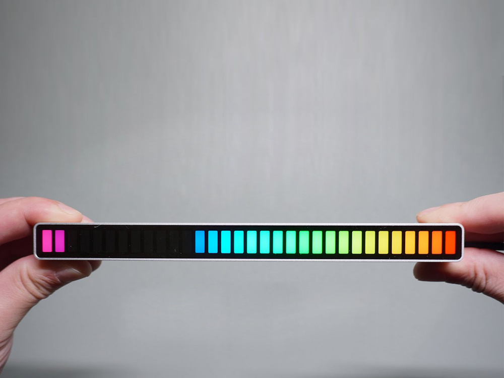 LED Sound RGB Equalizer Translator 18 Modes, White (1)