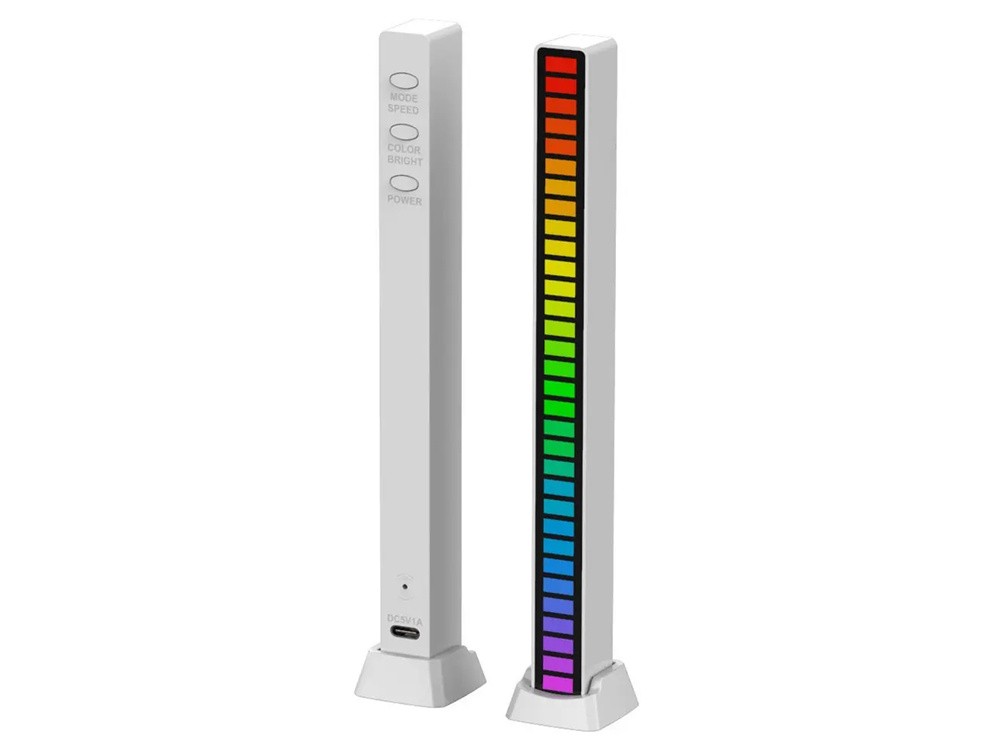 LED Sound RGB Equalizer Translator 18 Modes, White (6)