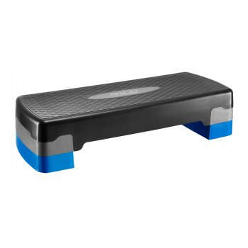 4Fizjo Aerobic Stepper Platform, 2 levels, blue-black