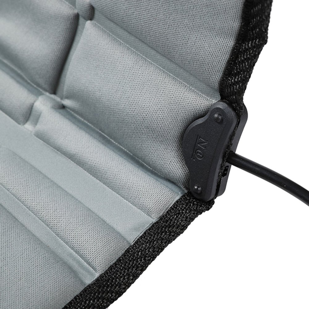 Heated Car Seat Cover Rug Mat, Grey (4)