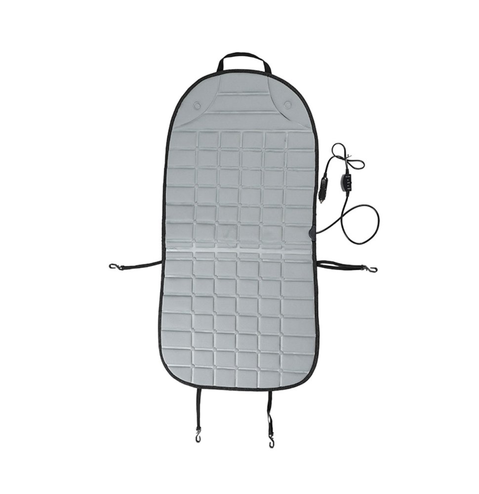 Heated Car Seat Cover Rug Mat, Grey (6)