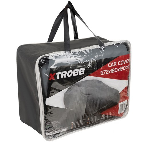Xtrobb 25273 Protective Car Cover for Medium & Large Cars, 572x180x120 cm, Grey (0)