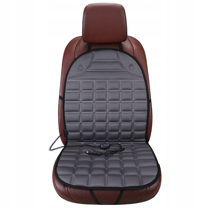 Heated Car Seat Cover Rug Mat, Grey (0)