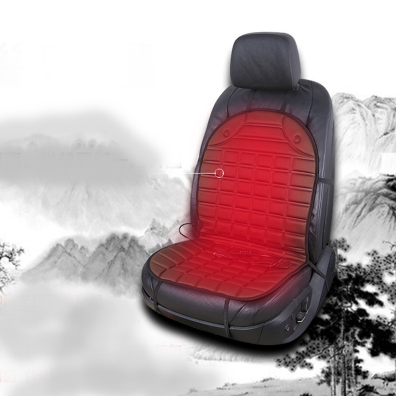 Heated Car Seat Cover Rug Mat, Grey (1)