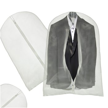 Clear Garment Bag for Suits, Dresses and Coats 60 x 100 cm