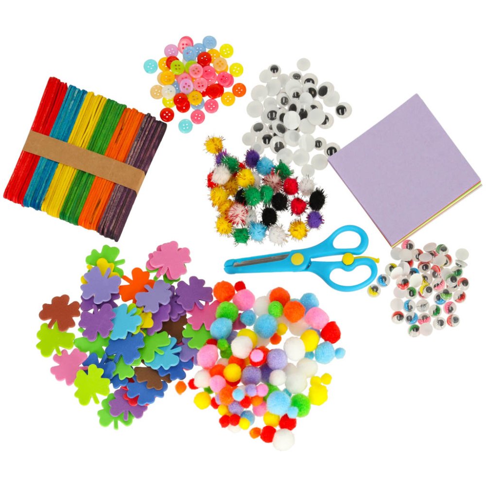 Kids Arts and Crafts Kit for Creative Activities XXXL 1200 Pieces (0)