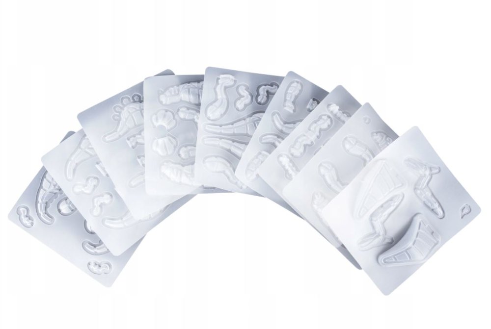 Set of 9 Plastic Molds Templates Stencils for 3D Printing Pen (1)