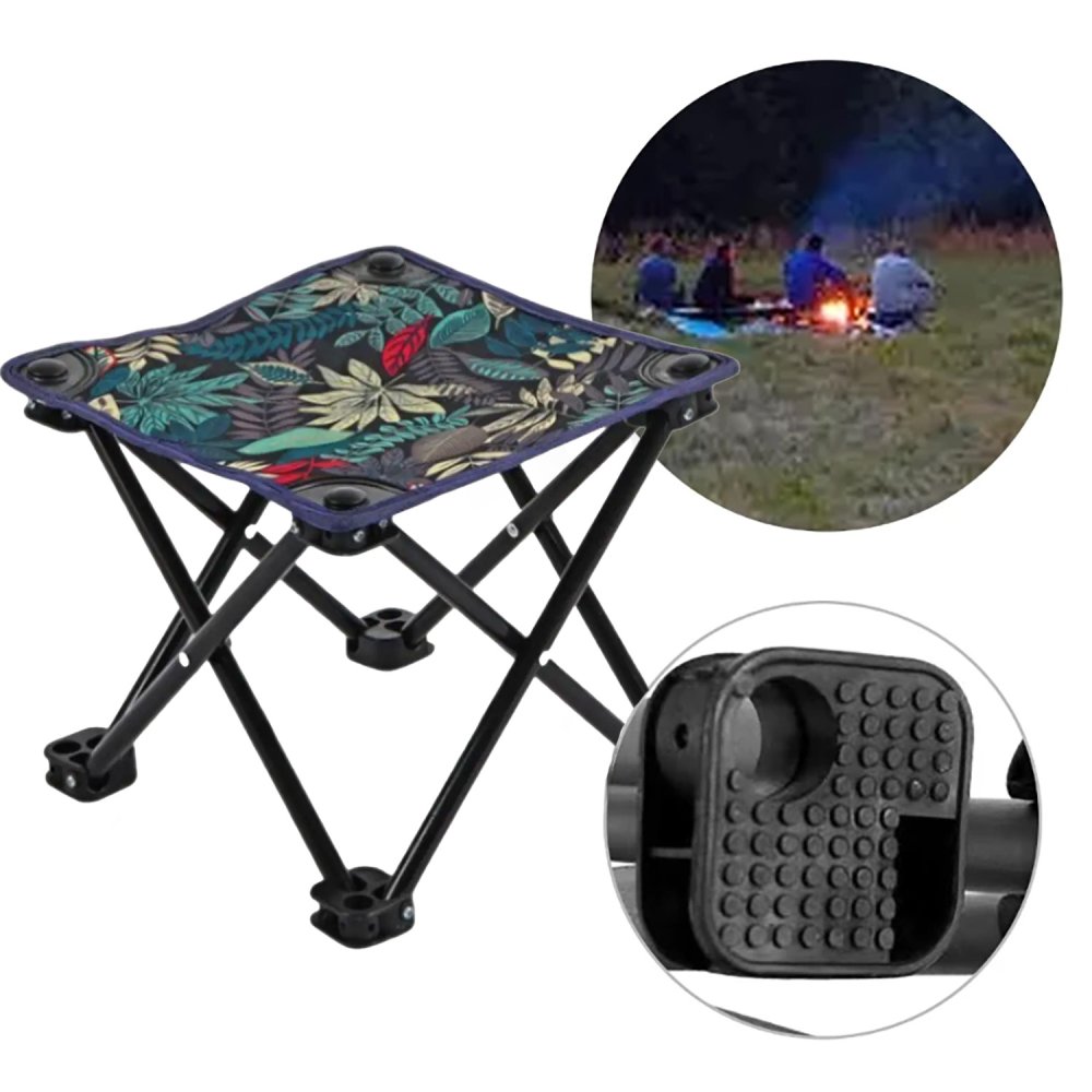 Comfortable Folding Travel Camping Chair Stool, black (3)
