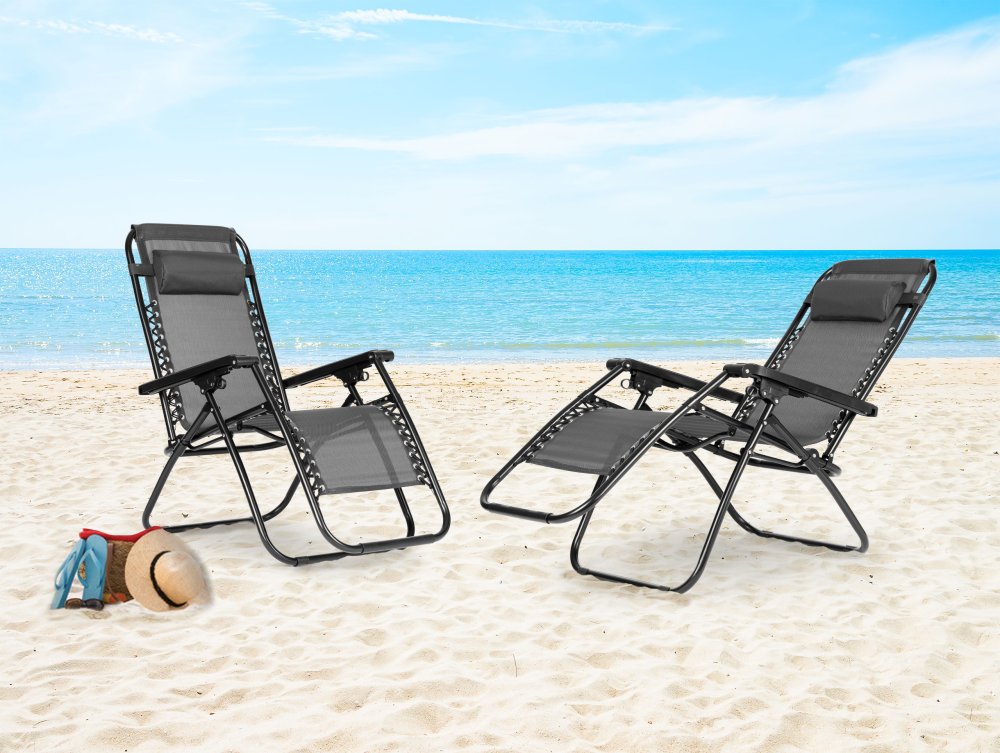 Zero Gravity Reclining Garden Lounger Chair MultiGarden, Grey (0)