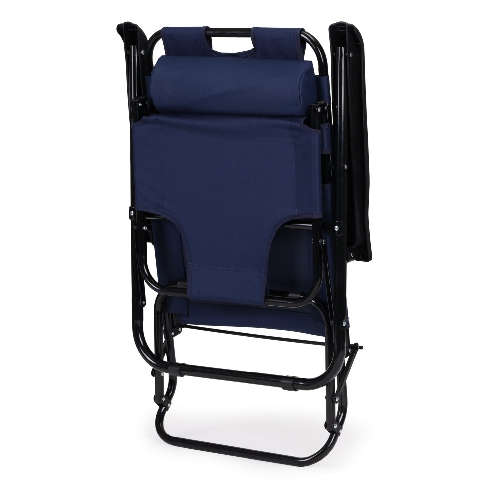 Folding Garden Lounger with Headrest MultiGarden, Blue (3)