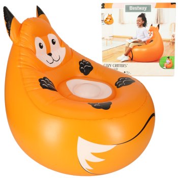 Indoor Outdoor Inflatable Bean Bag Chair Air Sofa, Fox