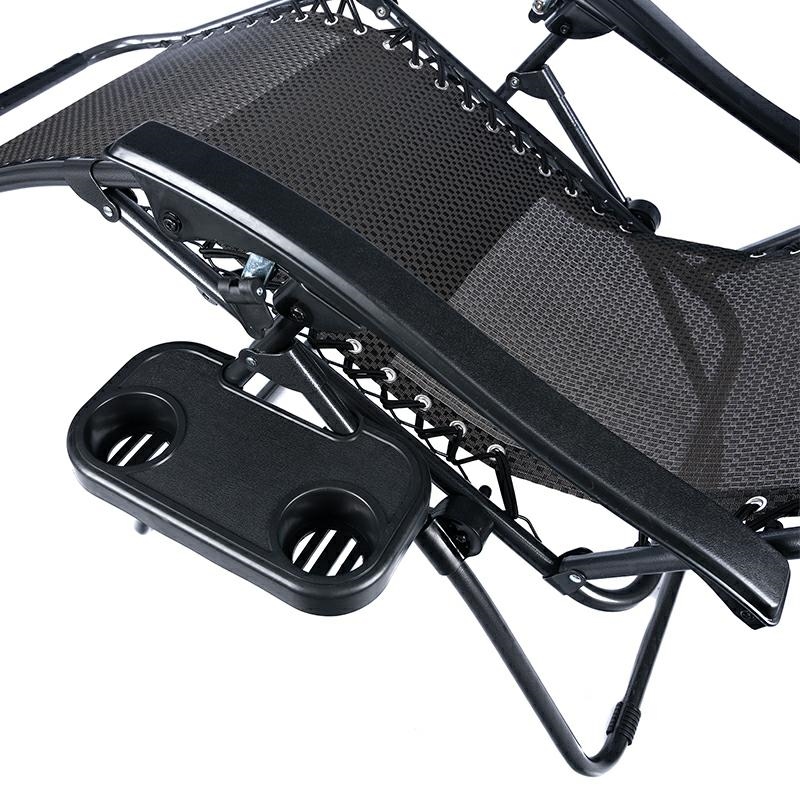 Zero Gravity Chair with Canopy and Side Table for Patio and Outdoors (2)