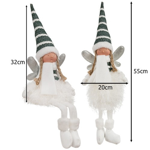 Sitting Christmas Fairy Angel Figurine Ruhhy 22339, 55 cm (0)