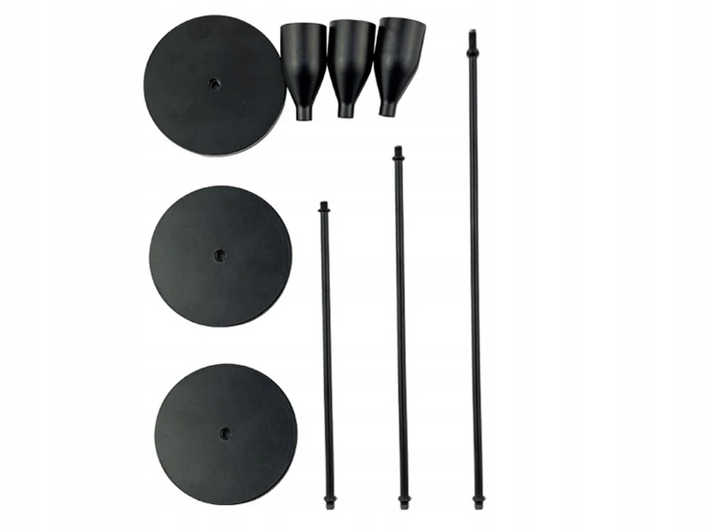 Modern Metal Candlestick Holders for Table Centerpiece, Set of 3, Black (0)