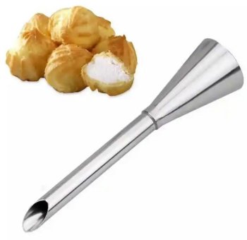 Stainless Steel Pastry Filling Nozzle for Doughnuts & Cupcakes