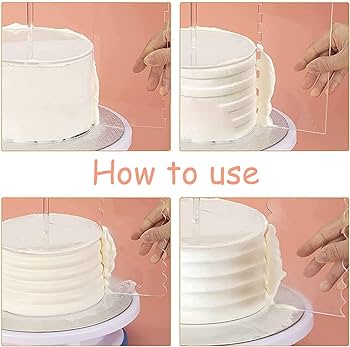 Plastic Spatula Icing Smoothers with Patterns for Decorating Cakes (0)