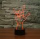 Rock\'n Roll Designed 3D LED Light Night Lamp