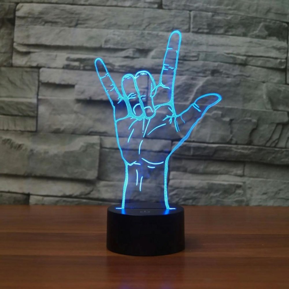 Rock'n Roll Designed 3D LED Light Night Lamp (0)